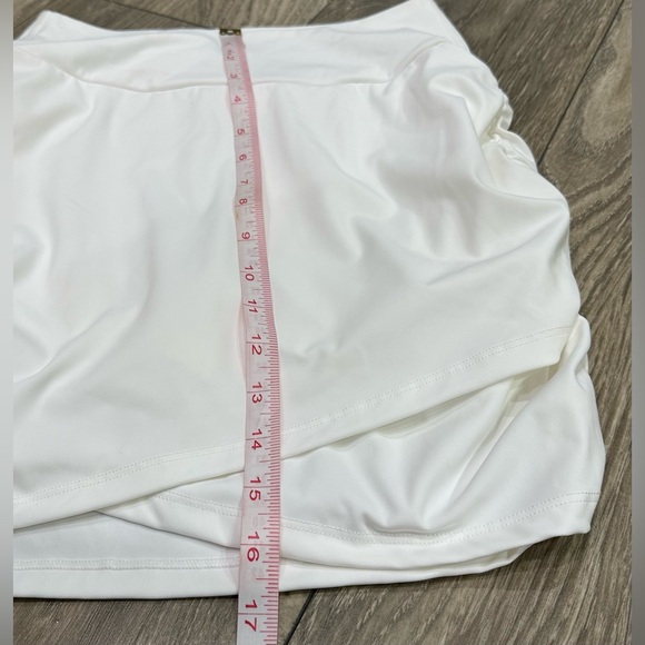 Halara White High Waisted Ruched Bodycon Mini Skirt - Size XS (NWT) ✨ - Picture 9 of 13